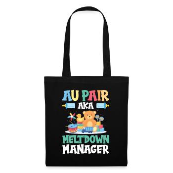 Appréciation de la baby-sitter amante au pair - Sac en tissu - noir - Devant
