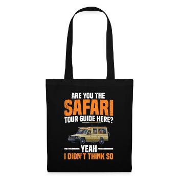 Guide touristique africain de safari Voyage Touriste - Sac en tissu - noir - Devant