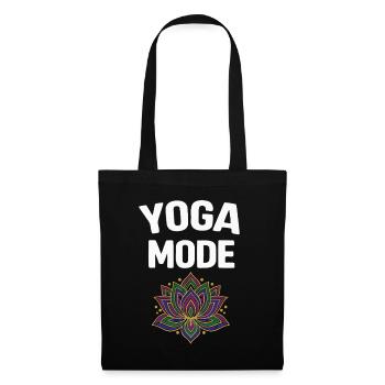 Yoga Mode On Lotus Flower - Tote Bag - black - Front