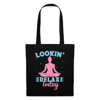 Yoga Lookin Relax Today Funny Yoga - Stoffbeutel - Schwarz - Vorne