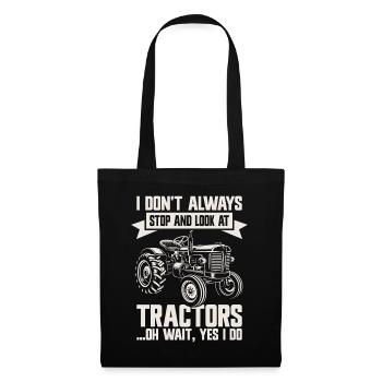 Tractor Farmer Farm Farming - Tote Bag - black - Front