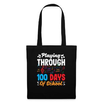 Conception de partitions musicales à l’école 100 Days - Sac en tissu - noir - Devant