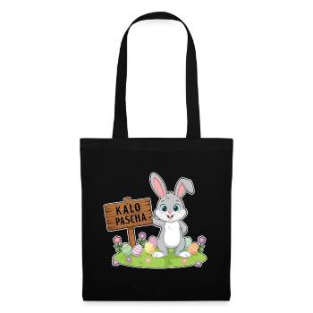 Griechisches Ostern Kalo Pascha Frohe Ostern - Stoffbeutel - Schwarz - Vorne