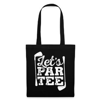 Jouons par au tee golf - Sac en tissu - noir - Devant