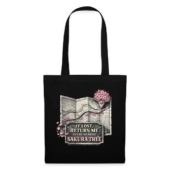 Cherry Blossom Sakura Cherry Blossom - Tote Bag - black - Front