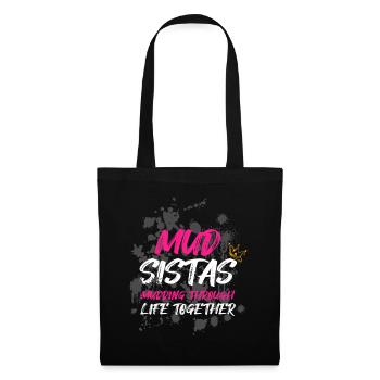 Mud sistas Schlammlauf Mud Run Muddy Race - Tote Bag - black - Front
