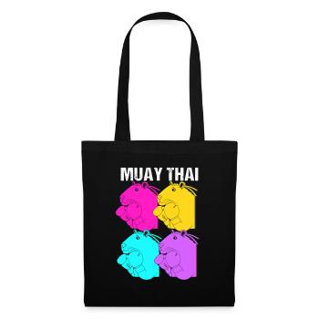 Thai boxing kickboxer kickboxing Muay thai - Tote Bag - black - Front