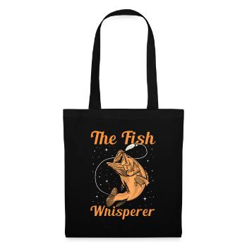The Fish Whisperer – Funny Angler Saying - Tote Bag - black - Front