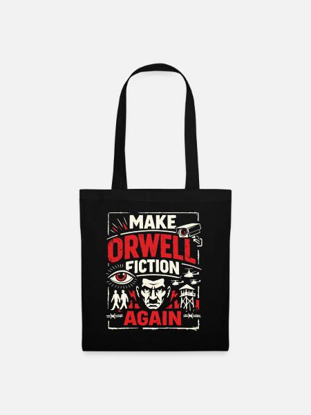 Make Orwell Fiction Again - Stoffbeutel - Schwarz