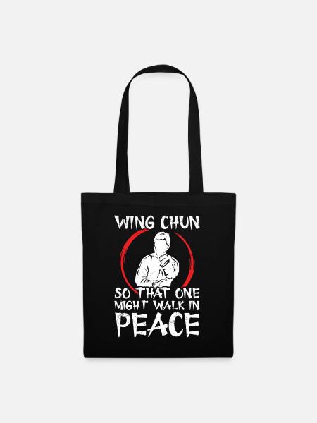 Wing Chun-Lehrer Kampfkunstunterricht Wing Chun - Stoffbeutel - Schwarz