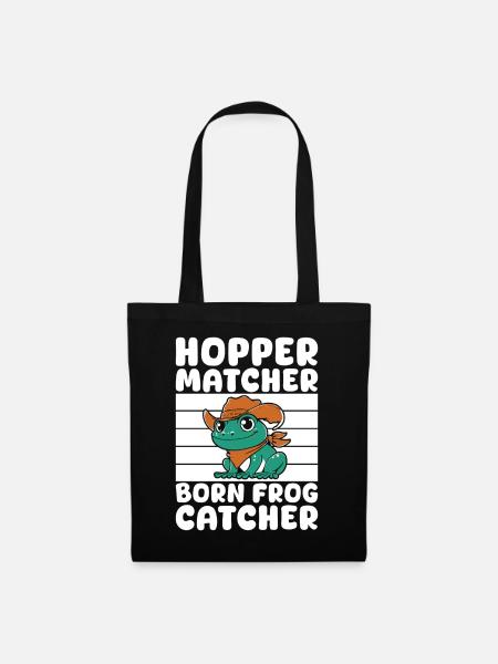 Frog Catcher Hopper Matcher Frog - Stoffbeutel - Schwarz