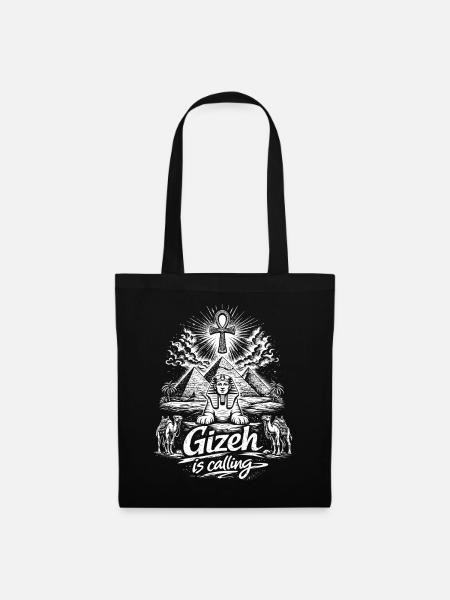 Gizeh is calling Ägypten Pyramiden Reise - Stoffbeutel - Schwarz