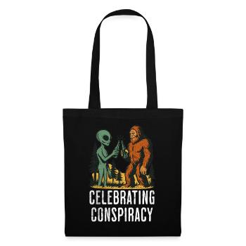 Alien Bigfoot UFO Sasquatch Believers Spaceship - Tote Bag - black - Front