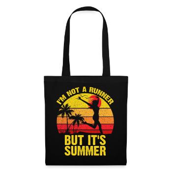 Sunset Sprint Not a Runner - Tote Bag - black - Front