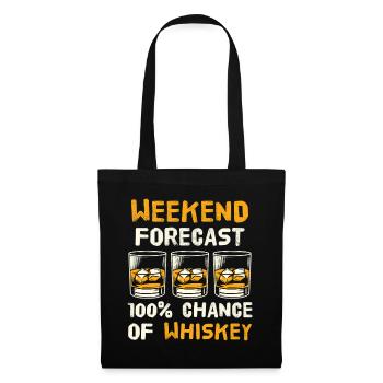 Prévisions du week-end : 100 % de chances d’art amusant au whisky - Sac en tissu - noir - Devant