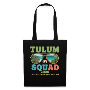 Tulum Squad 2026 Urlaub - Stoffbeutel - Schwarz - Vorne