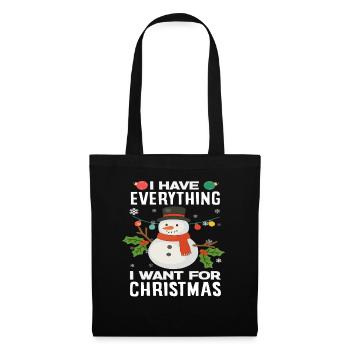 I've got everything I want Christmas love - Tote Bag - black - Front