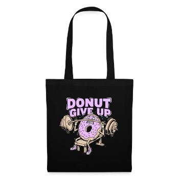 Donut Give Up - Fun Fitness Training - Tote Bag - black - Front
