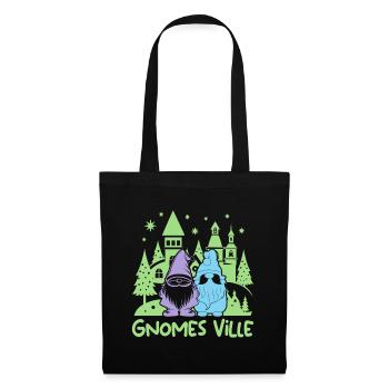 Ville des Gnomes Costumés de Gnomes de jardin - Sac en tissu - noir - Devant