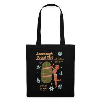 Sourdough Social Club Bread Baking Baker - Tote Bag - black - Front