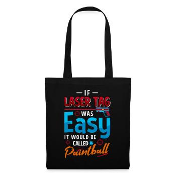 Laser Tag Easy Paintball Funny Gaming Design - Tote Bag - black - Front