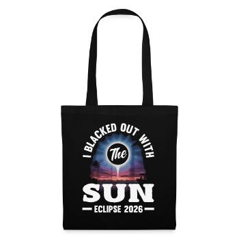 Solar eclipse 2026, August 12 - Tote Bag - black - Front