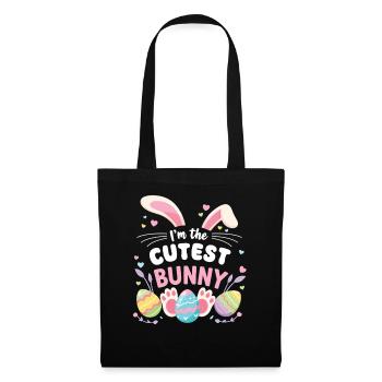 I'm the cutest bunny sweetie - Tote Bag - black - Front