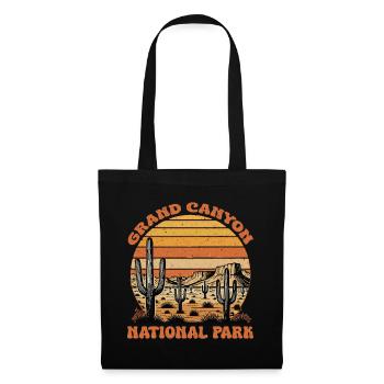 Grand Canyon Nationalpark Retro - Stoffbeutel - Schwarz - Vorne