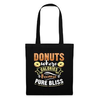 Donut fast food - Tote Bag - black - Front