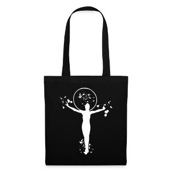 Gymnastique, cercleaux, gymnastique rythmique - Sac en tissu - noir - Devant