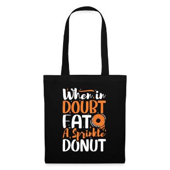 Restauration rapide en donuts - Sac en tissu - noir - Devant