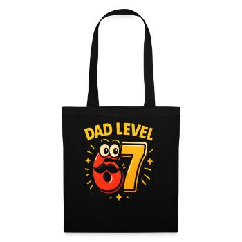 Dad Level 67 Six Seven Meme Father Dad Humor - Tote Bag - black - Front