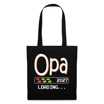 Grandpa-to-be 2027 loading future grandfather - Tote Bag - black - Front