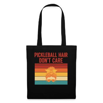Pickleball Cheveux S’en Fiche, Joueur Drôle Amour - Sac en tissu - noir - Devant