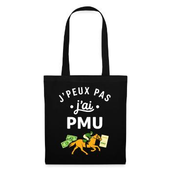 J’peux pas j’ai PMU - Sac en tissu - noir - Devant