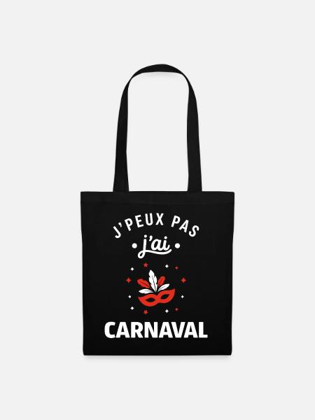 Karneval - Stoffbeutel - Schwarz