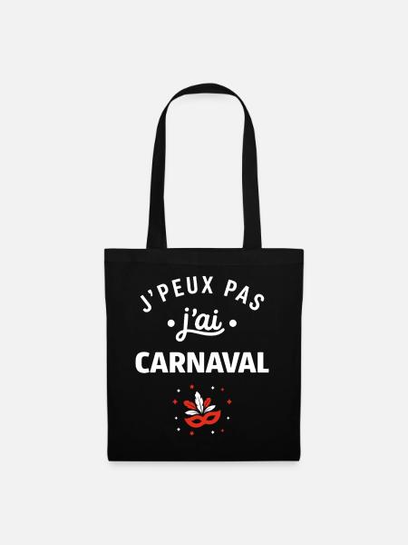 Karneval - Stoffbeutel - Schwarz