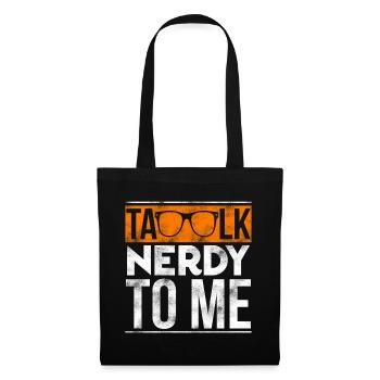 Talk Nerdy To Me Retro Orange Sunglasses Art - Tote Bag - black - Front