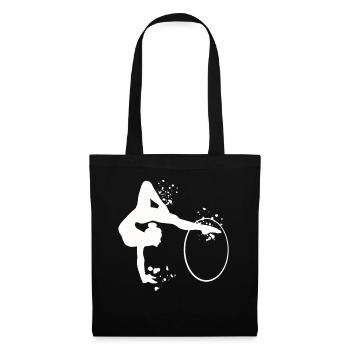 Gymnastique, cercleaux, gymnastique rythmique - Sac en tissu - noir - Devant