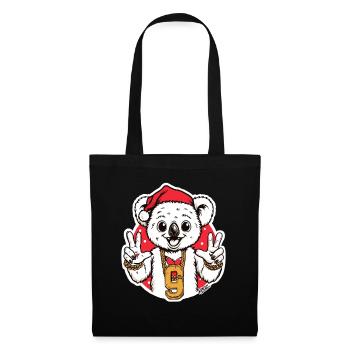 Festive Koala Bling with 9 Pendant - Tote Bag - black - Front