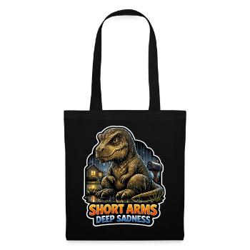 Emo Dinosaur, Sad Dino, Emotional - Tote Bag - black - Front