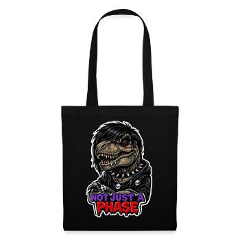 Emo Dinosaur, Sad Dino, Emotional - Tote Bag - black - Front