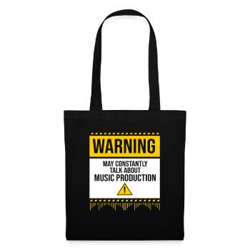 Keyboard DJ Djing Label - Tote Bag - black - Front