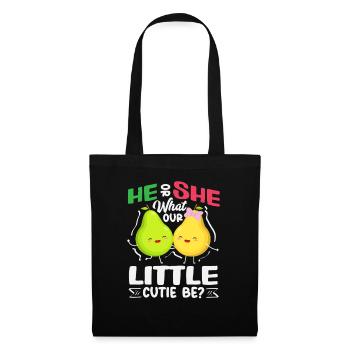 Petite poire au trésor Révélation du sexe - Sac en tissu - noir - Devant
