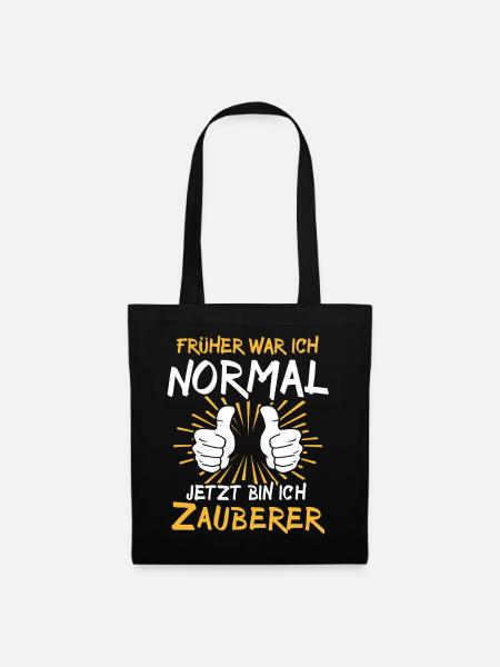Zauberer Spruch - Stoffbeutel - Schwarz