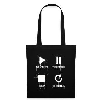 Mindfulness, Moments, Memories, Happiness - Tote Bag - black - Front