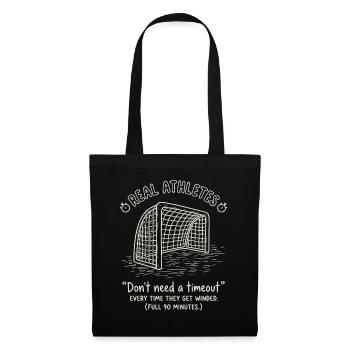 Funny Soccer 90 Minutes Football - Tote Bag - black - Front