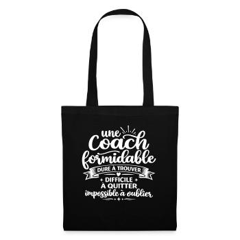 Coach Formidable Idée Cadeau Coach Sportif Humour - Sac en tissu - noir - Devant