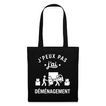J'peux pas j'ai déménagement - Sac en tissu - noir - Devant