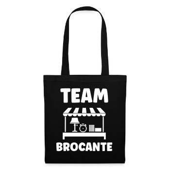 Equipe Brocante Vintage - Sac en tissu - noir - Devant